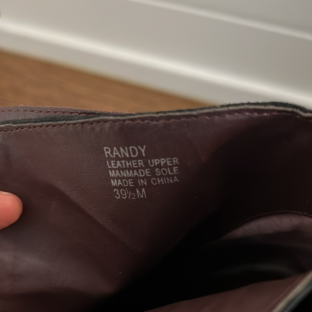 Luxury Rebel Boots Randy - Burgandy 39.5 Size - Picture 7 of 11